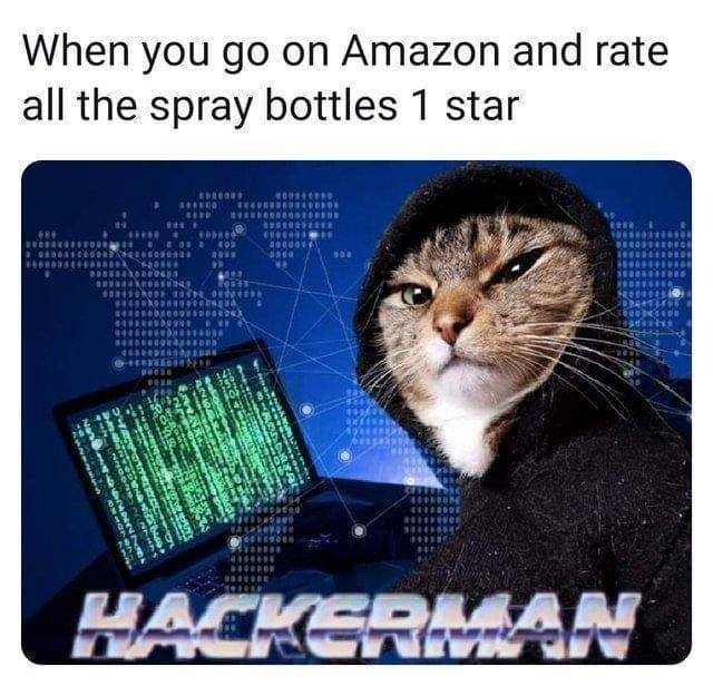 When you go on Amazon and rate all the spray bottles 1 star 22272 LON A SavooNT re 3420 2008 HACKERLAN