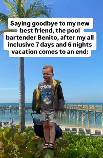 Saying goodbye to my new best friend, the pool bartender Benito, after my all inclusive 7 days and 6 nights vacation comes to an end: Ston XHE