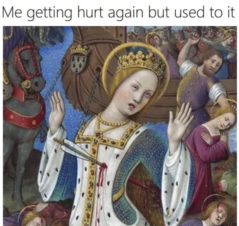 Me getting hurt again but used to it 88