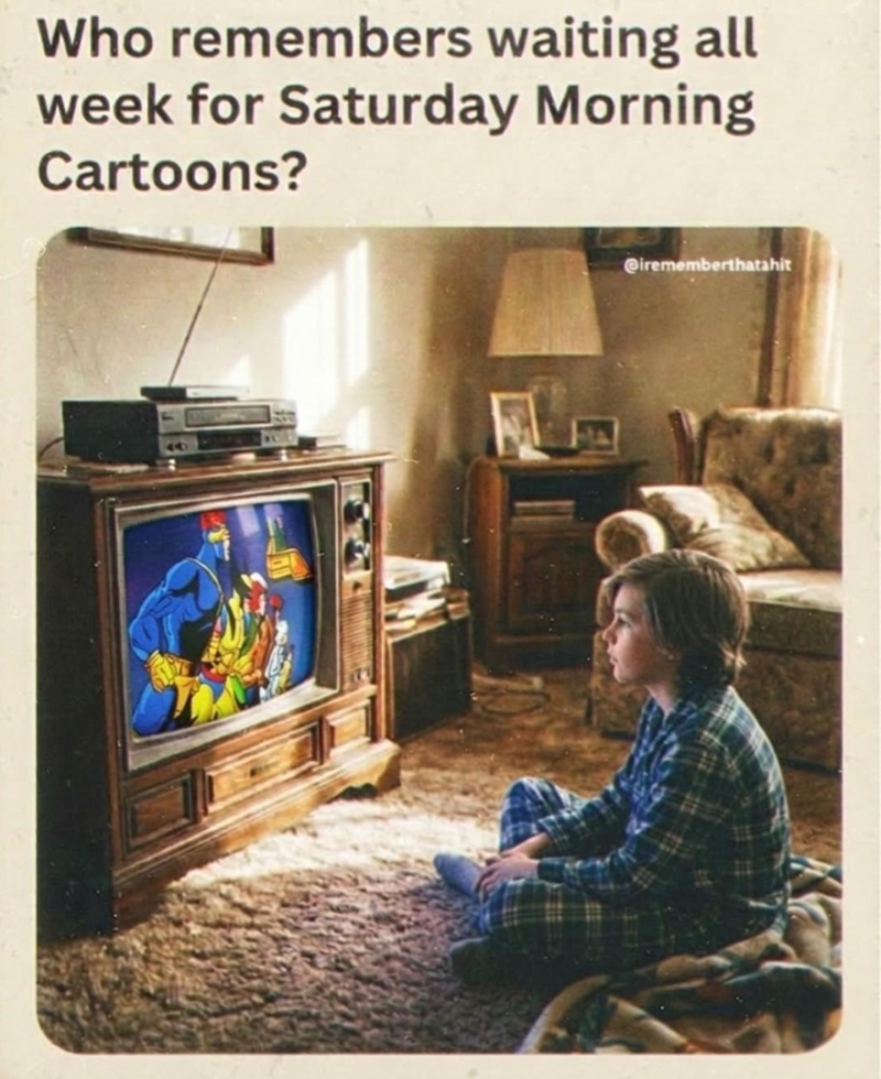 Who remembers waiting all week for Saturday Morning Cartoons? @irememberthatahit