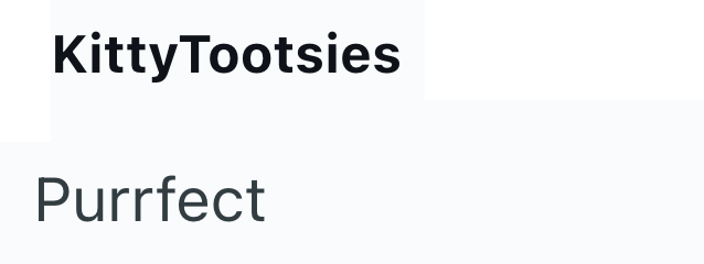Kitty Tootsies Purrfect