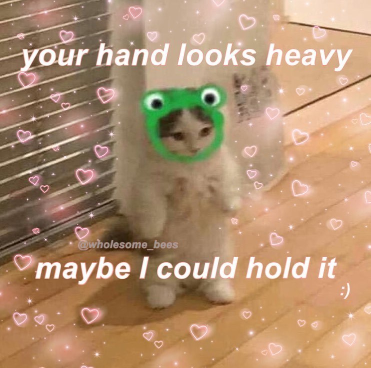 your hand looks heavy B D @wholesome_bees maybe I could hold it :)