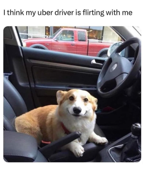 I think my uber driver is flirting with me
