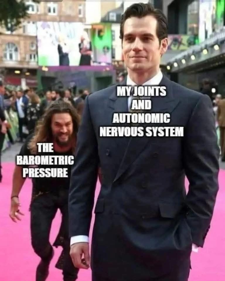 THE BAROMETRIC PRESSURE MY JOINTS AND AUTONOMIC NERVOUS SYSTEM