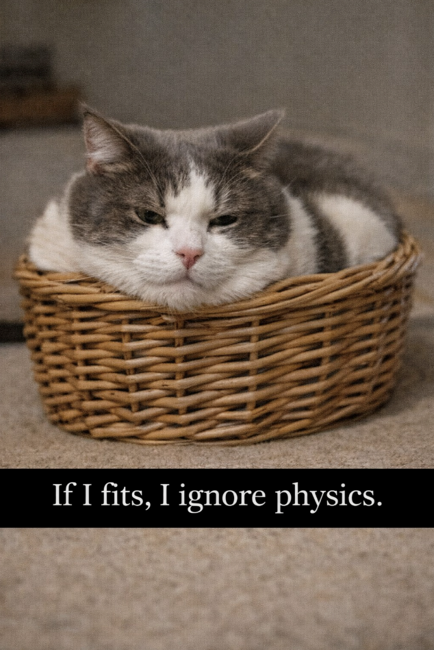 If I fits, I ignore physics.