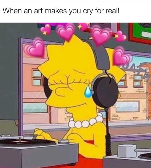 When an art makes you cry for real!