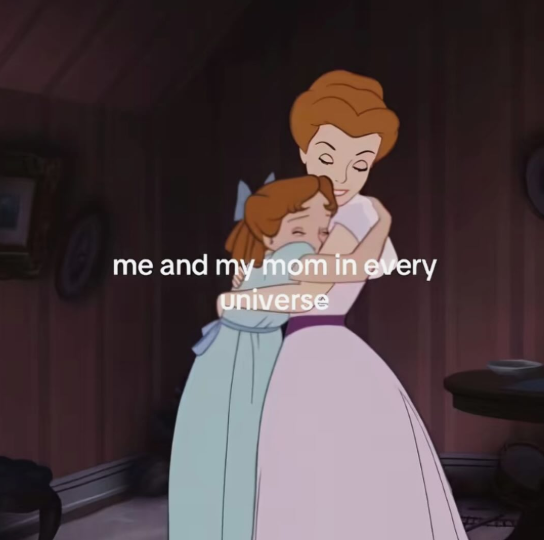 me and my mom in every universe