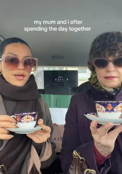 my mum and i after spending the day together A DAC