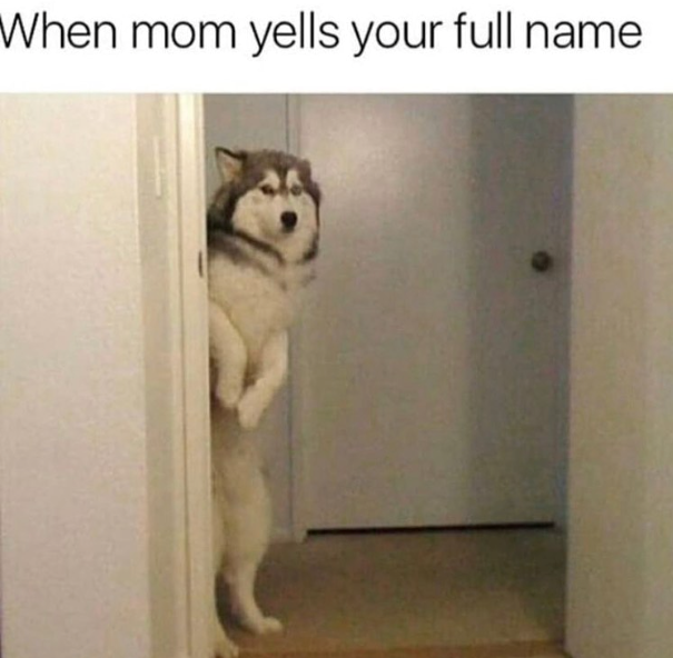 When mom yells your full name