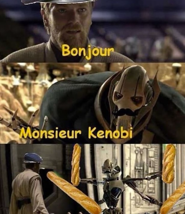 Bonjour Monsieur Kenobi
