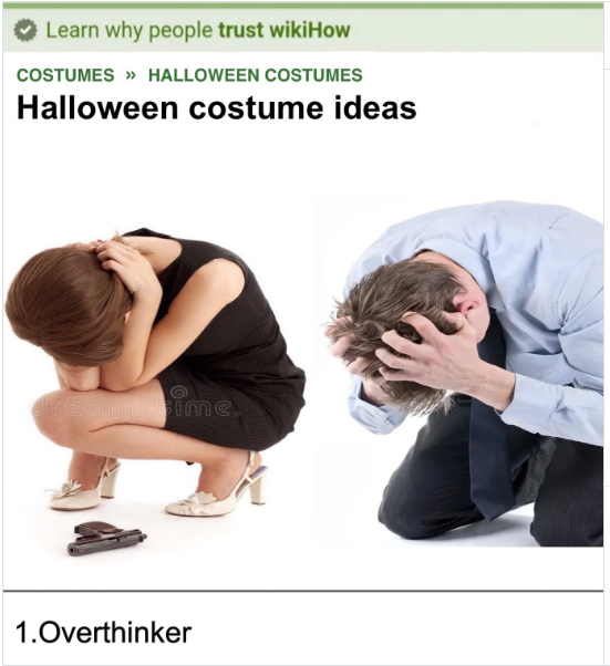 Learn why people trust wikiHow COSTUMES >> HALLOWEEN COSTUMES Halloween costume ideas dreamstime. 1.Overthinker