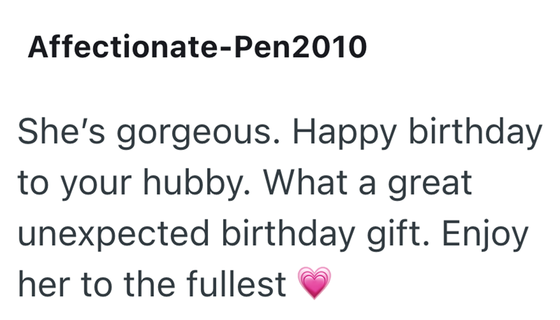 Affectionate-Pen2010 She's gorgeous. Happy birthday to your hubby. What a great unexpected birthday gift. Enjoy her to the fullest