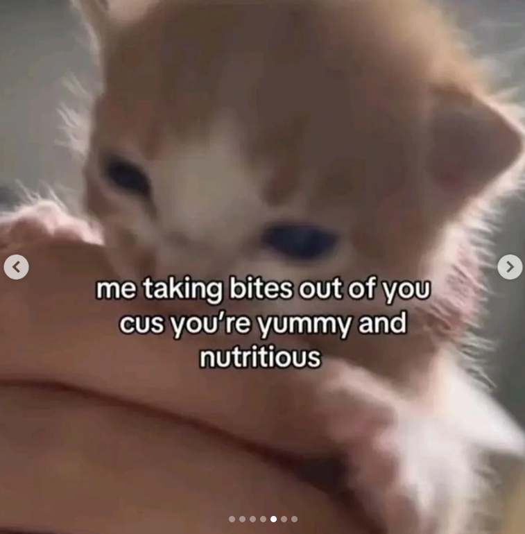 me taking bites out of you cus you're yummy and nutritious J