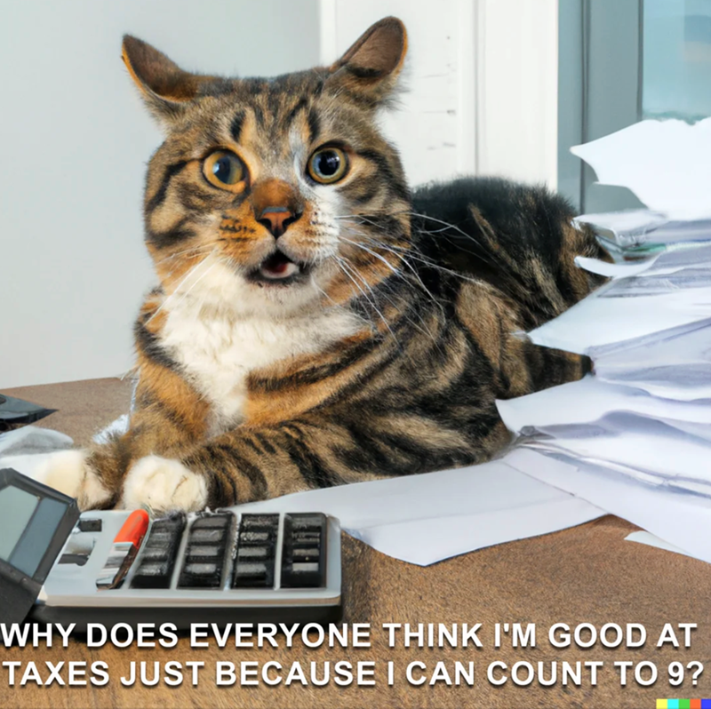 WHY DOES EVERYONE THINK I'M GOOD AT TAXES JUST BECAUSE I CAN COUNT TO 9?