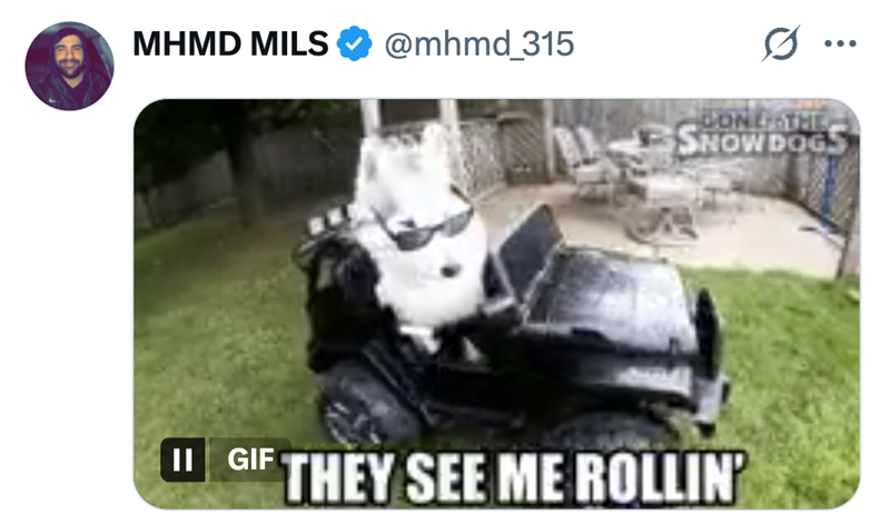 MHMD MILS @mhmd_315 GONE THE SNOWDOGS GIF THEY SEE ME ROLLIN