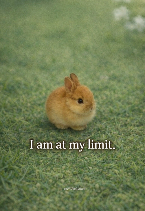 I am at my limit. @WeAreNature