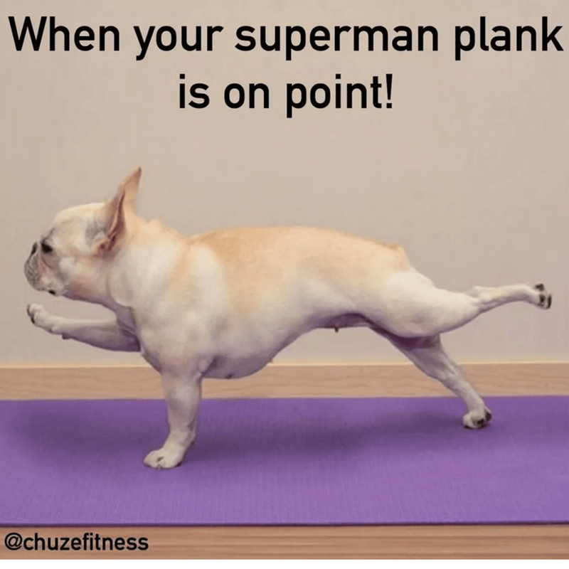 When your superman plank is on point! @chuzefitness
