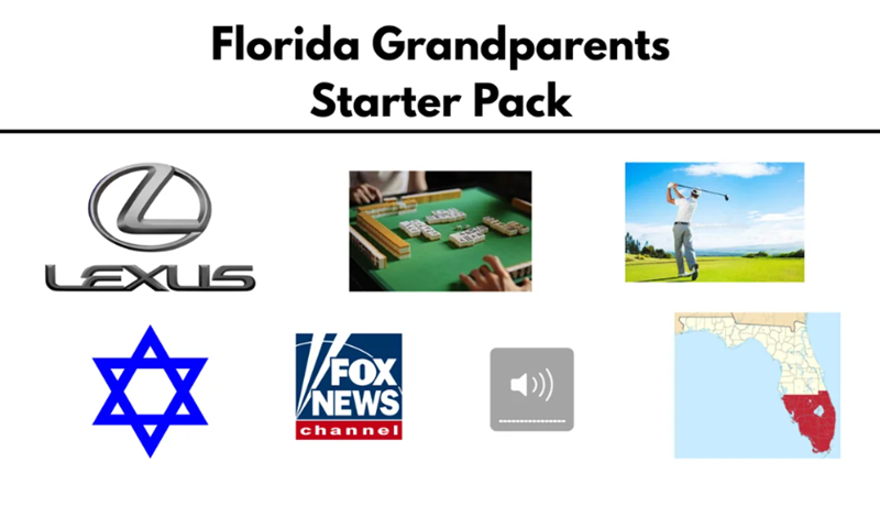 Florida Grandparents Starter Pack LEXUS ✡ V/FOX NEWS channel ())