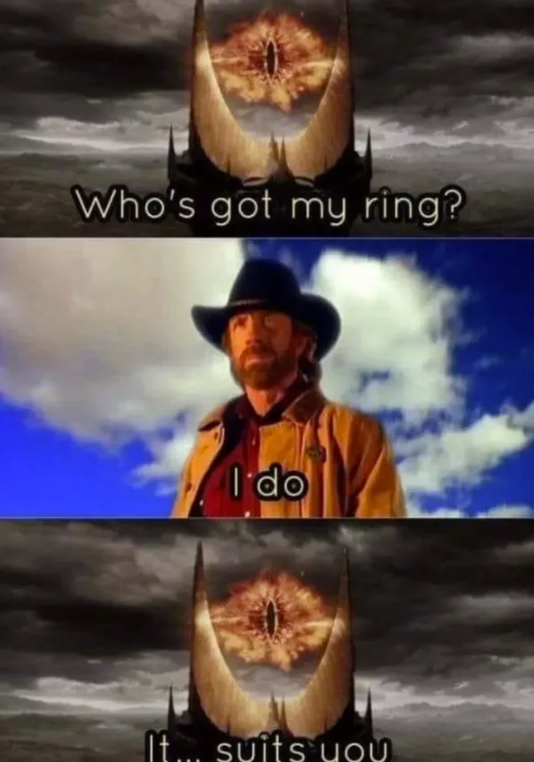 Who's got my ring? I do It... suits you