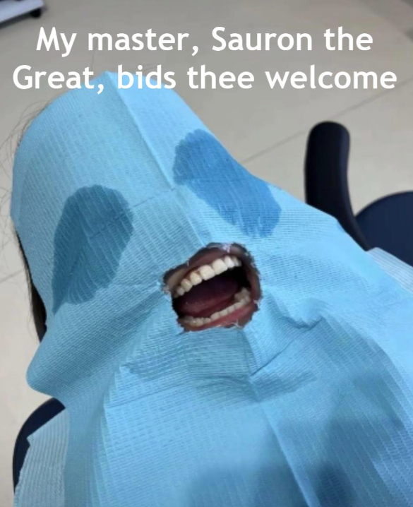 My master, Sauron the Great, bids thee welcome