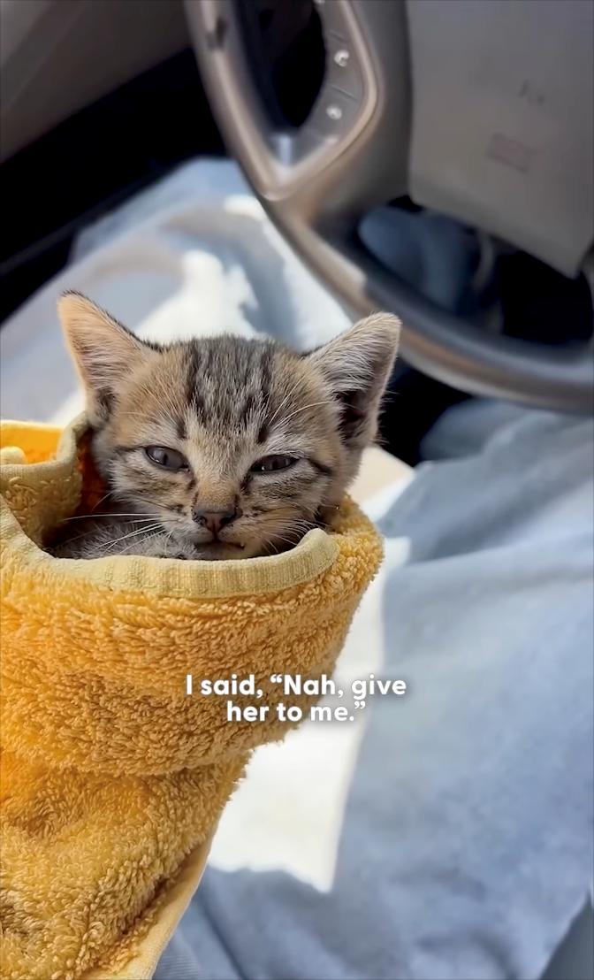 I said, "Nah, give her to me."