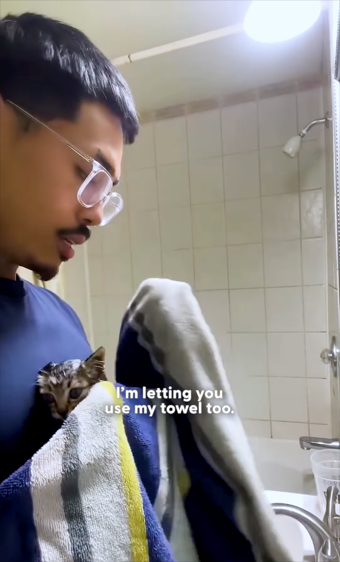 I'm letting you use my towel too.