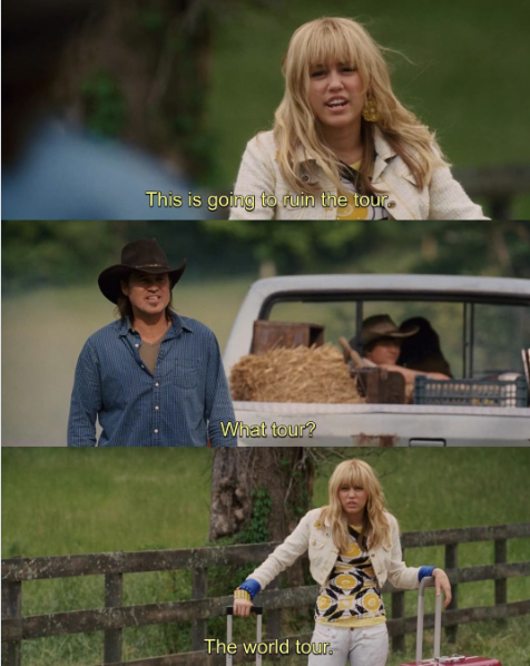 This is going to ruin the tour. What tour? The world tour.