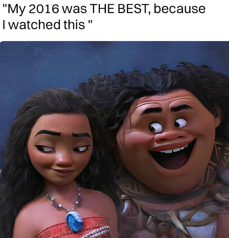 "My 2016 was THE BEST, because I watched this " eccece recececeu