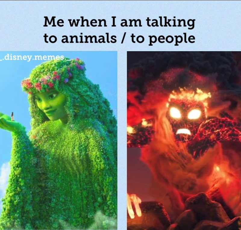 Me when I am talking to animals / to people _.disney.memes.