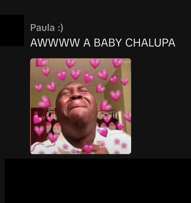 Paula :) AWWWW A BABY CHALUPA