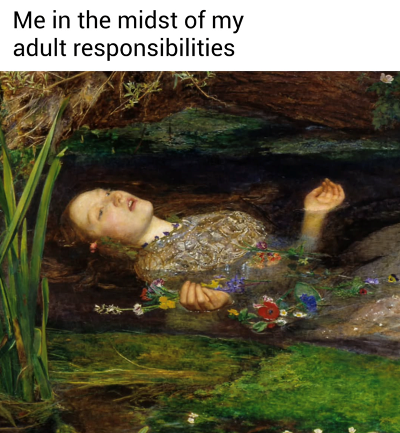 Me in the midst of my adult responsibilities