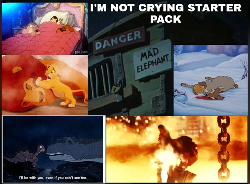 I'M NOT CRYING STARTER DANGER HONET MOVI PACK MAD ELEPHANT I'll be with you, even if you can't see me.