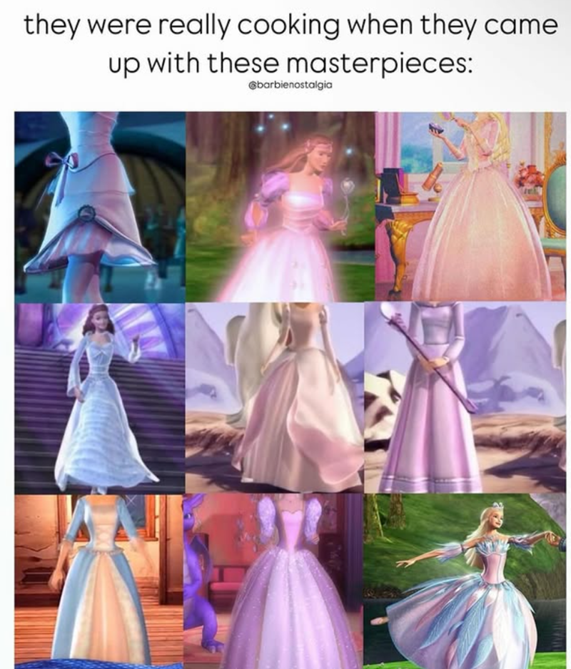 they were really cooking when they came up with these masterpieces: @barbienostalgia