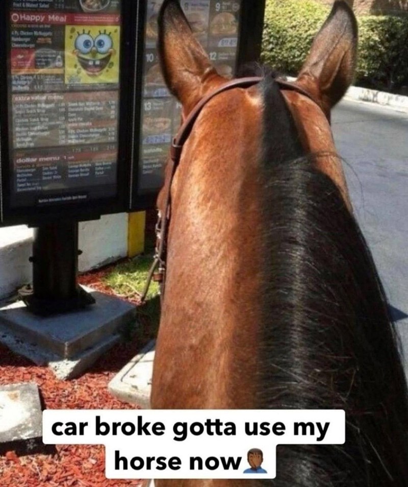 Fret & Want Sales 25 Happy Meal CROOSE Chersburg dollar menu car broke gotta use my horse now