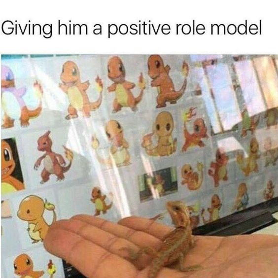 Giving him a positive role model