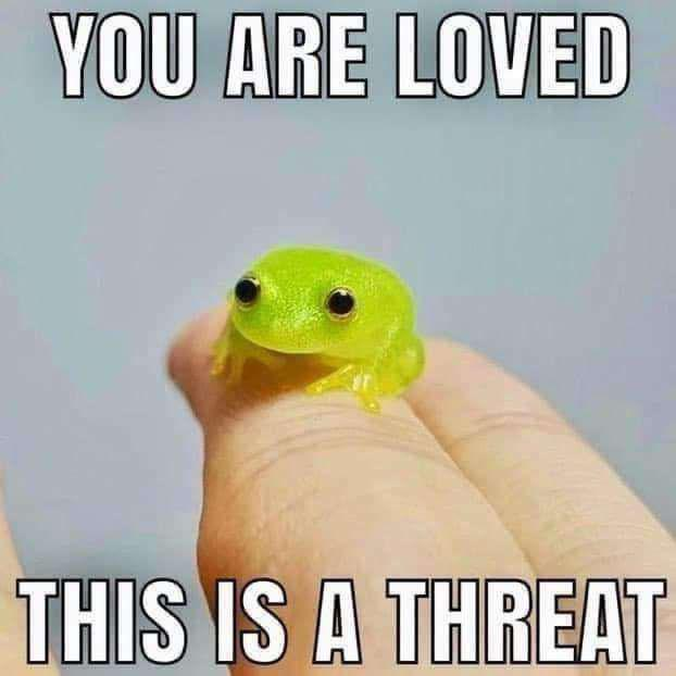 YOU ARE LOVED THIS IS A THREAT