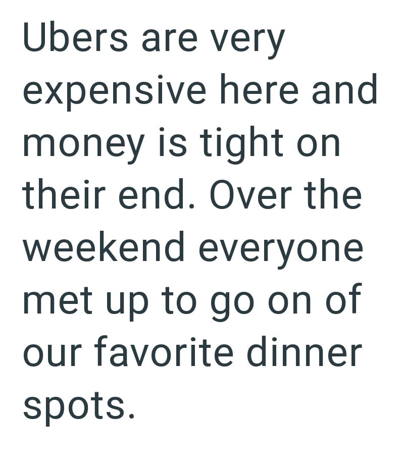Ubers are very expensive here and money is tight on their end. Over the weekend everyone met up to go on of our favorite dinner spots.