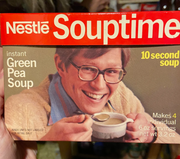 Nestle Souptime Instant Green Pea Soup 10 second soup INNER UNITS NOT LABELED FOR RETAIL SALE Makes 4 individual 6 oz servings net wt 3.2 oz