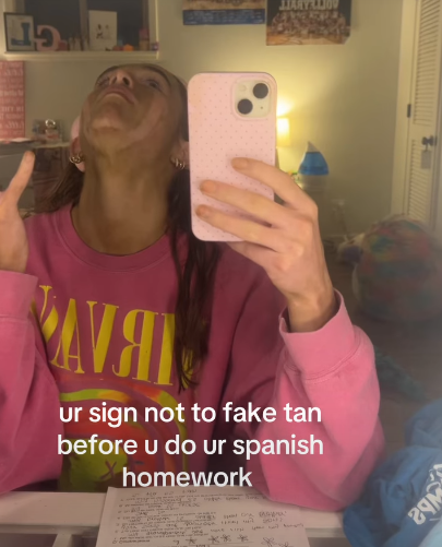 МУЯ ur sign not to fake tan before u do ur spanish homework Mayra MARYLLIO гум