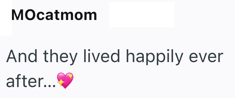 MOcatmom And they lived happily ever after...