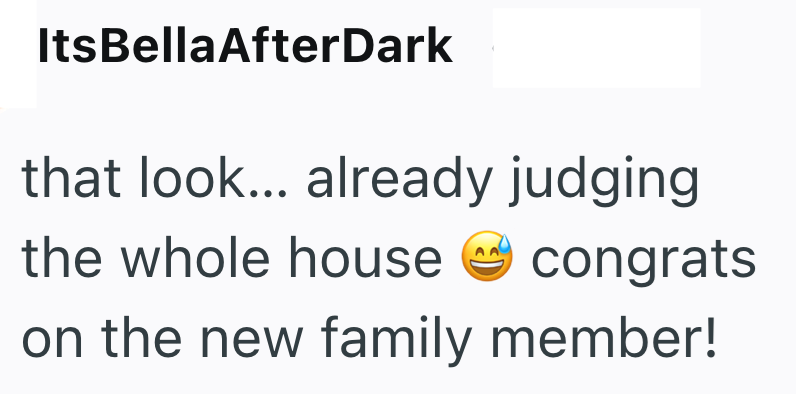 ItsBellaAfterDark that look... already judging the whole house congrats on the new family member!