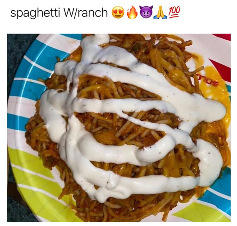 spaghetti W/ranch A 100