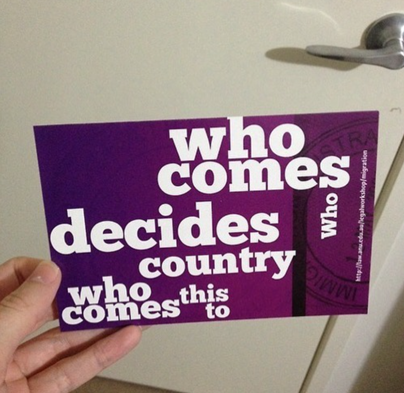 TRA who comes decides country who this comes to Who http://law.anu.edu.au/legalworkshop/migration DINNI