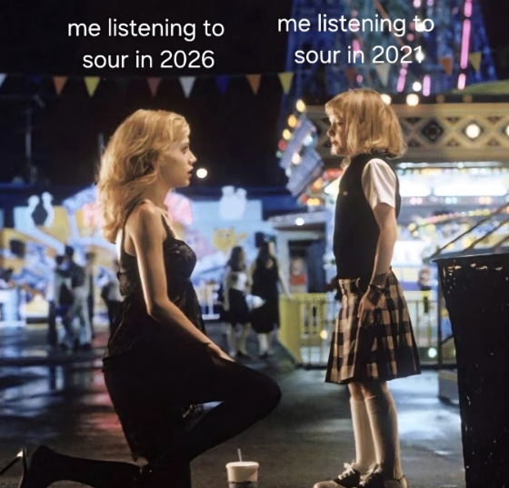 7 me listening to sour in 2026 me listening to sour in 2021
