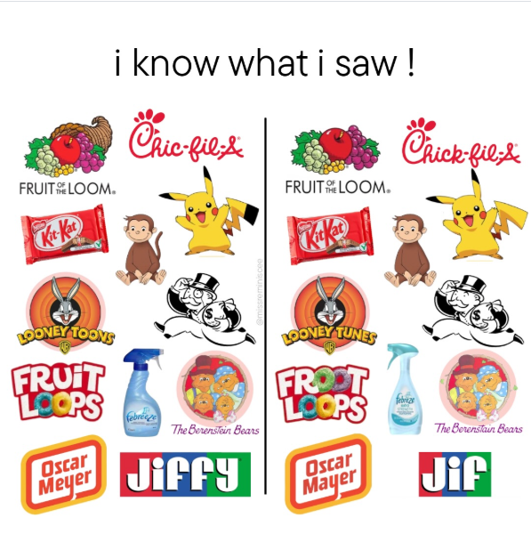 FRUIT LOOM. i know what i saw ! Chic-fil;& FRUIT THE LOOM. @missreminiscee Chick-fil- LOONEY TOONS FRUIT LOOPS Oscar febreeze The Berenstain Bears Meyer Jiffy LOONEY TUNES FROOT LOOPS febrize The Berenstain Bears Oscar Mayer Jif 4