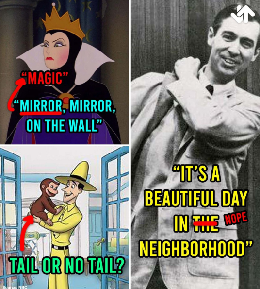 "MAGIC" "MIRROR, MIRROR, ON THE WALL" TAIL OR NO TAIL? "IT'S A BEAUTIFUL DAY IN THE NOPE NEIGHBORHOOD" Source: NBC