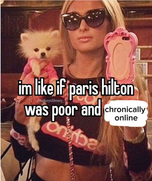 im like if paris hilton @kelseyslibrary online was poor and chronically 1029 onba