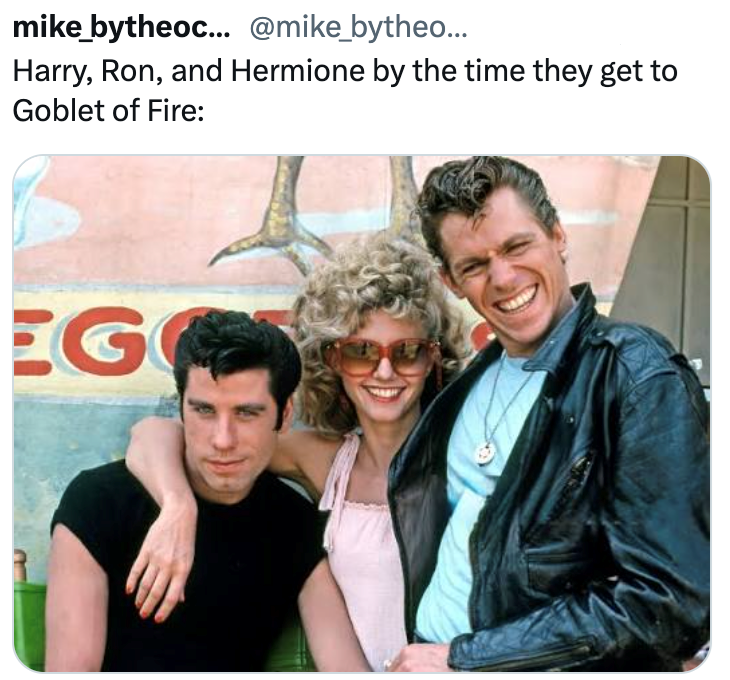 mike_bytheoc... @mike_bytheo... Harry, Ron, and Hermione by the time they get to Goblet of Fire: EGO