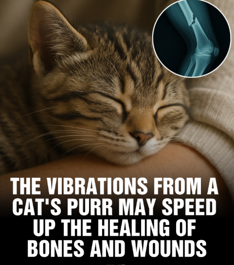 THE VIBRATIONS FROM A CAT'S PURR MAY SPEED UP THE HEALING OF BONES AND WOUNDS