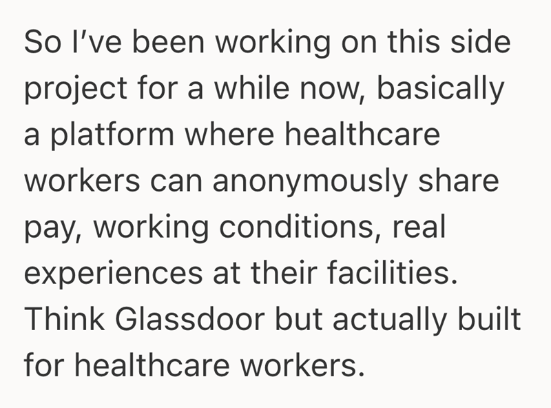 So I've been working on this side project for a while now, basically a platform where healthcare workers can anonymously share pay, working conditions, real experiences at their facilities. Think Glassdoor but actually built for healthcare workers.